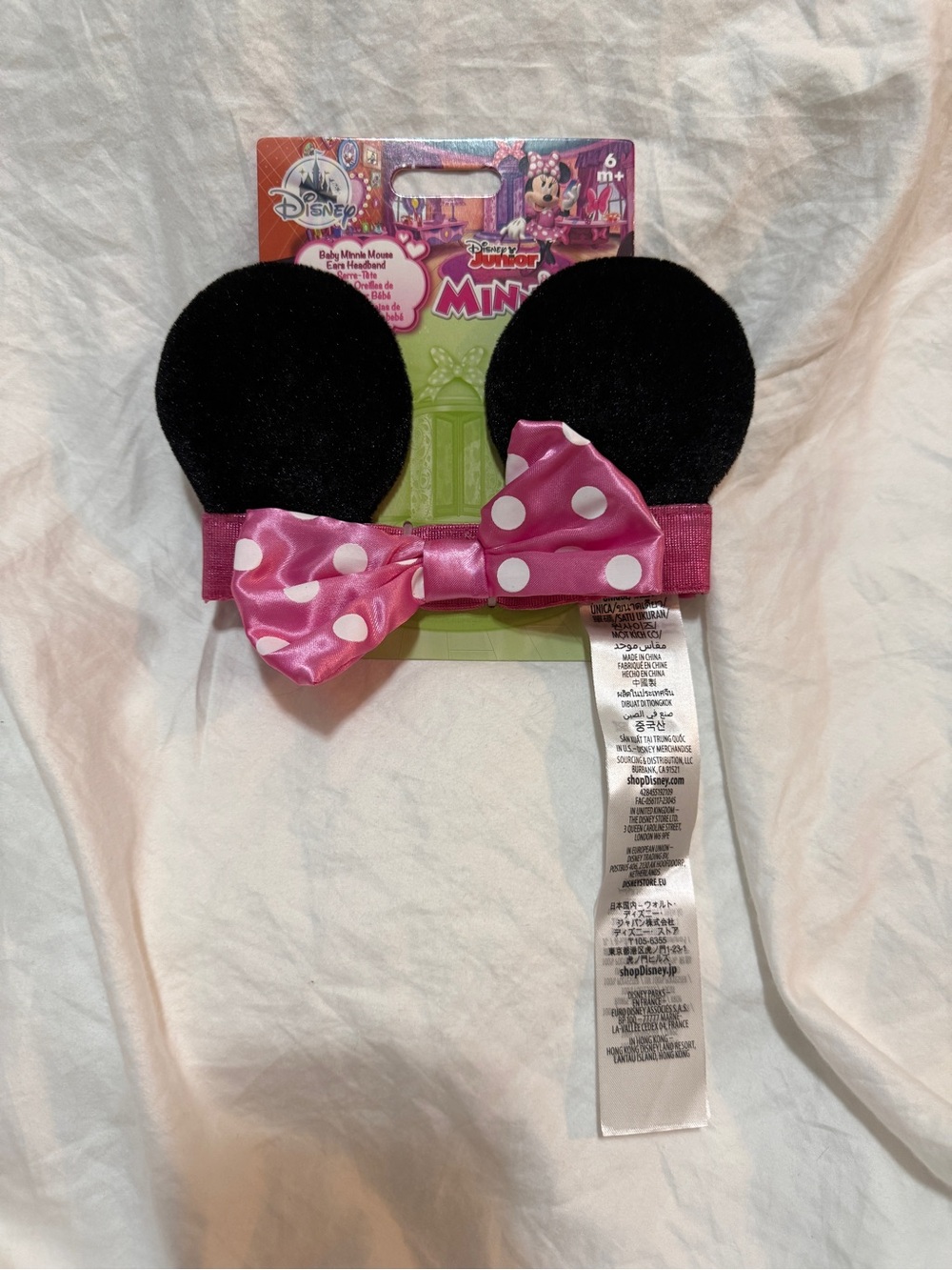 Disney Junior Baby Minnie Mouse Elastic Ears Headband